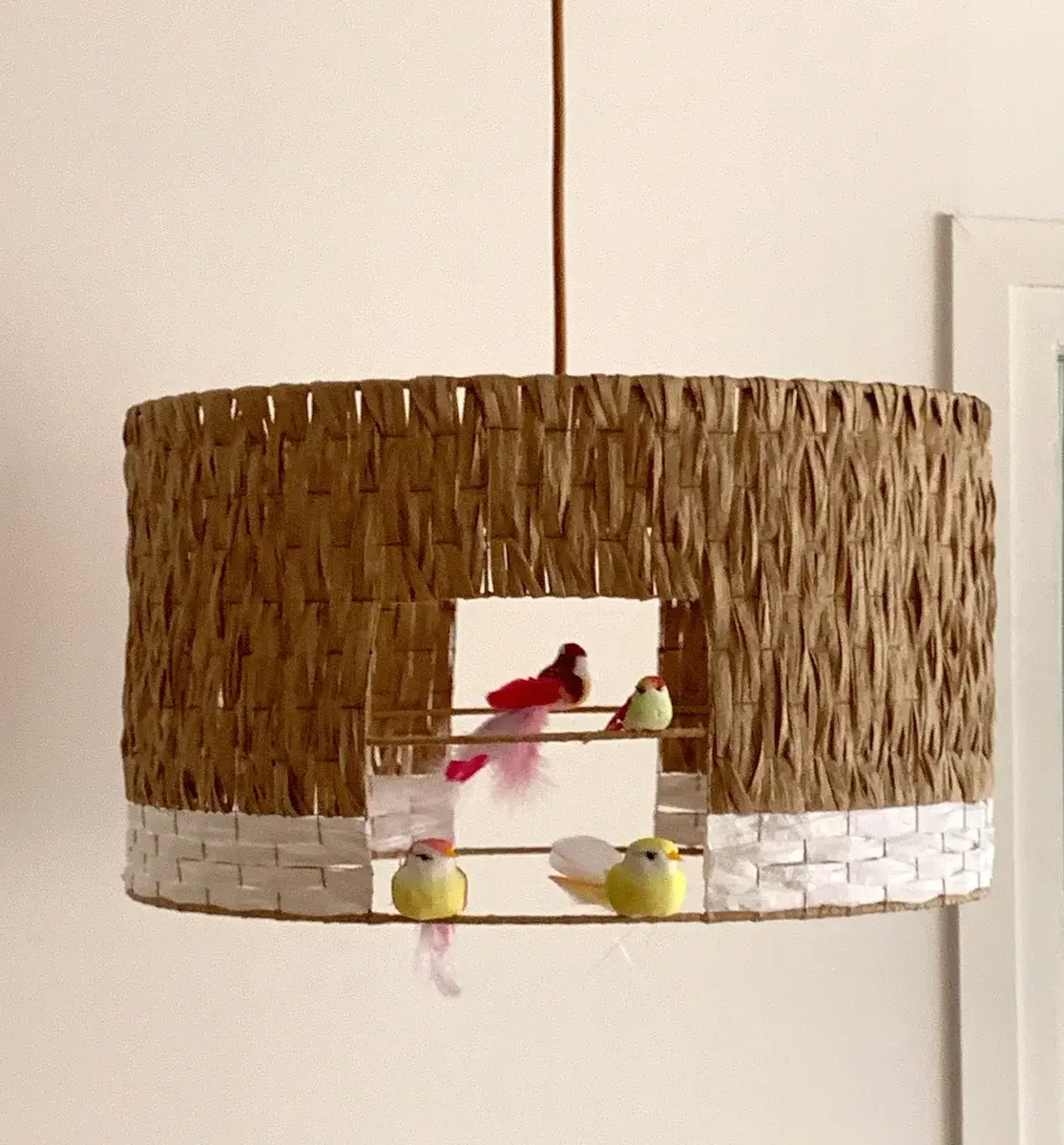 Abat jour – Luminaire deco – Suspension luminaire – Nid oiseaux – Deco maison – Style Boheme