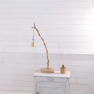 lampe bois ampoule - deco intérieur - petite deco - fait main - made in France 