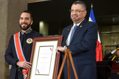 La seguridad y la cooperación centran la agenda de Nayib Bukele en Costa Rica
