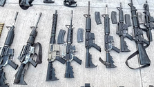 Aseguran arsenal en Badiraguato, Sinaloa