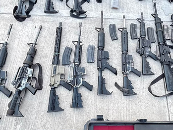 Aseguran arsenal en Badiraguato, Sinaloa