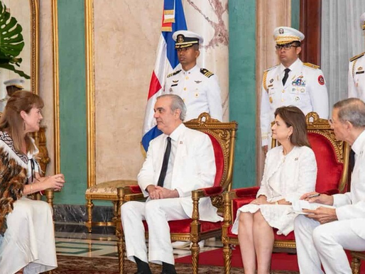 Nuevos embajadores europeos presentan credenciales al presidente Abinader