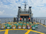 Marina asegura dos toneladas de cocaína frente a costas de Chiapas