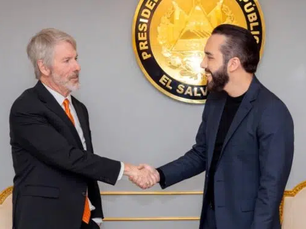 Se reúnen Michael Sayler y Nayib Bukele para hablar de bitcoin en El Salvador