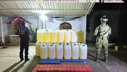Aseguran cocaína, armas y combustible en operativo en Chiapas
