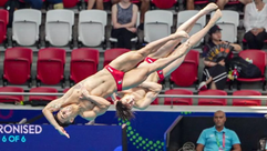 Osmar Olvera y Juan Celaya, plata en trampolín sincronizado del Mundial de Singapur 2025