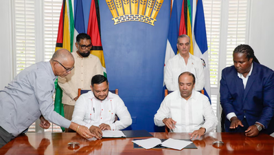 Abinader concreta alianza petrolera y alimentaria histórica con Guyana