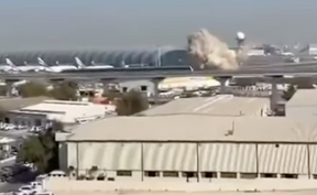 Dron impacta en inmediaciones del Aeropuerto Internacional de Dubai
