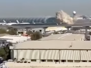 Dron impacta en inmediaciones del Aeropuerto Internacional de Dubai