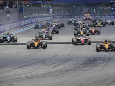 Lando Norris gana sprint de Miami; Checo Pérez finaliza en el puesto 17