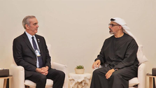 Luis Abinader se reúne con príncipe heredero de Abu Dabi en visita oficial