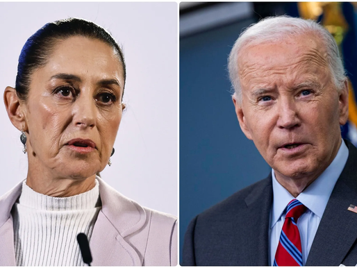 Biden agradece apoyo de Sheinbaum en incautación de fentanilo