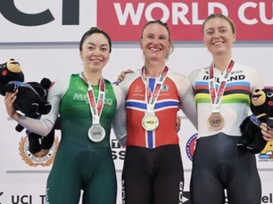 México obtiene plata y bronce en la Copa del Mundo de Ciclismo de Pista
