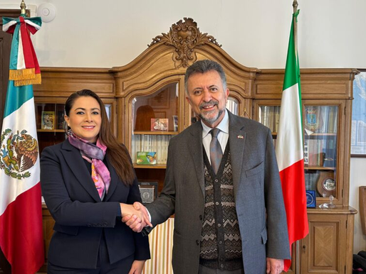 Durante su gira en Italia, Tere Jiménez anuncia inversión del sector automotriz