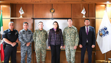 Tere Jiménez se Reúne con Nuevo Comandante de la V Región Militar Para Reforzar Seguridad en la Zona Centro-Occidente