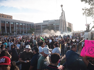 Arman ‘carne asada’ en BC para protestar contra la gobernadora Marina del Pilar