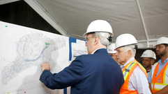 Abinader anuncia túnel de la Plaza de la Bandera estará listo en el segundo trimestre de 2026