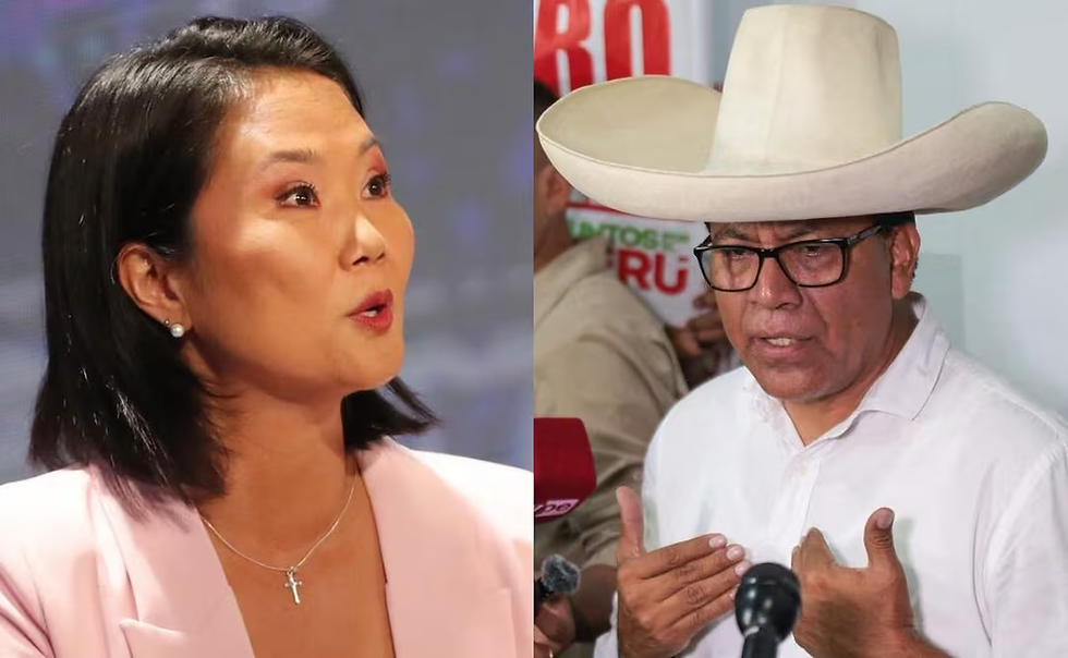 Elecciones en Perú al límite; Keiko Fujimori y Roberto Sánchez protagonizan empate técnico en balotaje