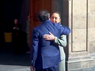 Sheinbaum se reúne con Gustavo Petro en Palacio Nacional