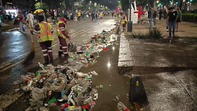 Retiran 40 toneladas de basura en el Zócalo y el Ángel de la independencia tras triunfo de México ante Corea del Sur