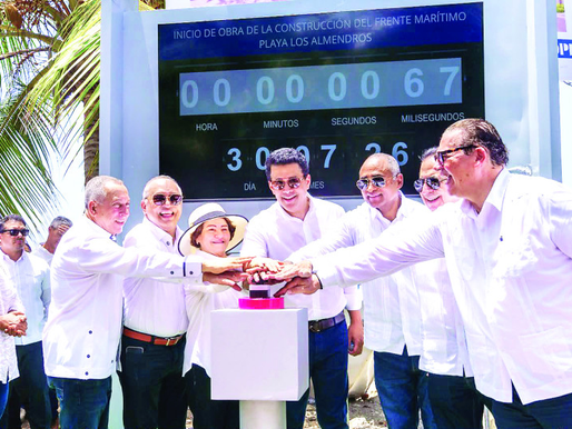 David Collado deja iniciada obras turísticas en Baní por más de RD$137 millones