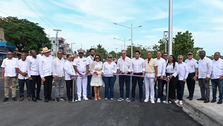 Abinader y Collado inauguran la renovada playa El Faro en SPM