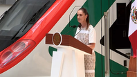 Sheinbaum inaugura el Tren Felipe Ángeles que conecta la CDMX con el AIFA