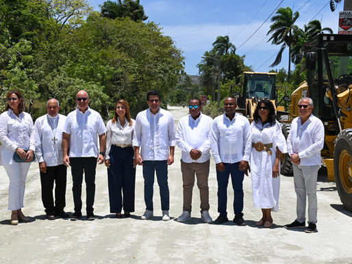 Collado deja iniciados trabajos vía de acceso a playa Teco, Puerto Plata