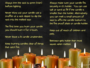 Beeswax Candle Safety and Tips