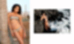 Fashion editorial photography content featuring bikini models