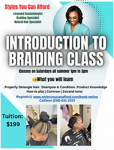 Braiding Class