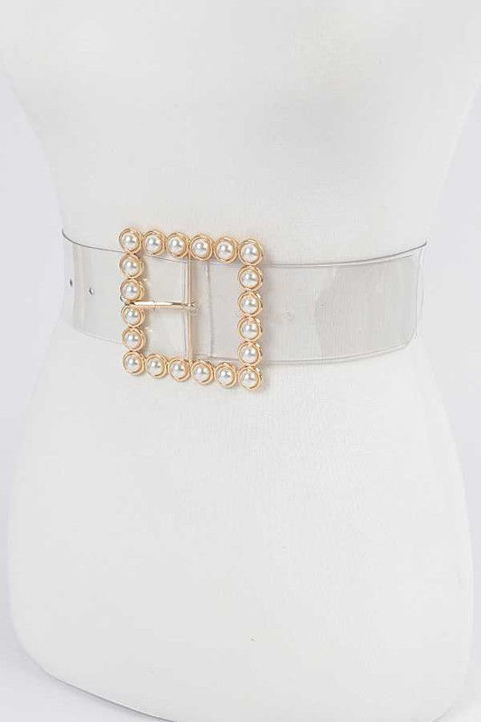 Thumbnail: Pearl Buckle PVC Cleared Belt