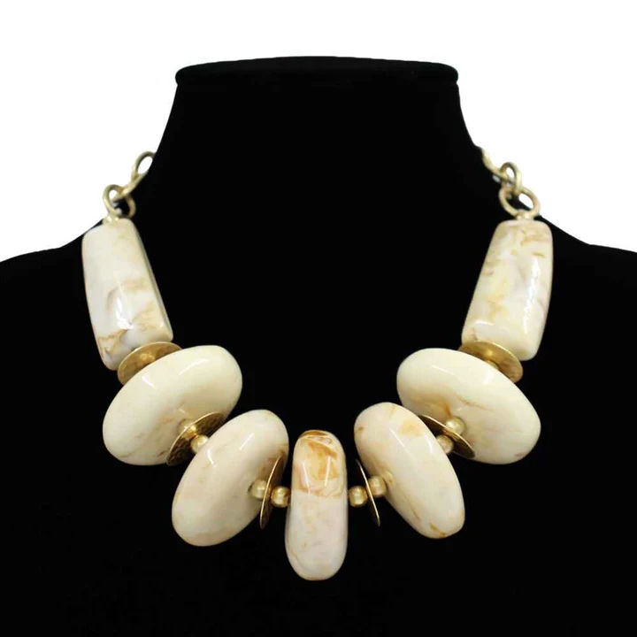 Ivory Stone Statement Necklace