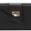 Thumbnail: Turn-Lock Accent Smartphone-Friendly Long Bi-fold Crossbody Wallet Brown
