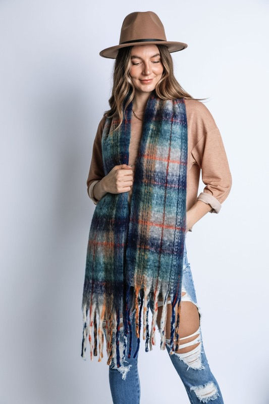 Thumbnail: Multi fluffy soft scarf