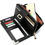 Thumbnail: Turn-Lock Accent Smartphone-Friendly Long Bi-fold Crossbody Wallet Brown