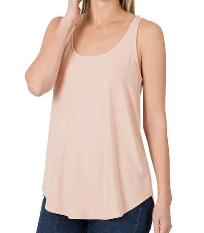 Thumbnail: SLEEVELESS ROUND NECK & ROUND HEM TOP 