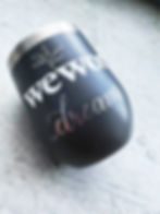 Wework Tumbler engraving.