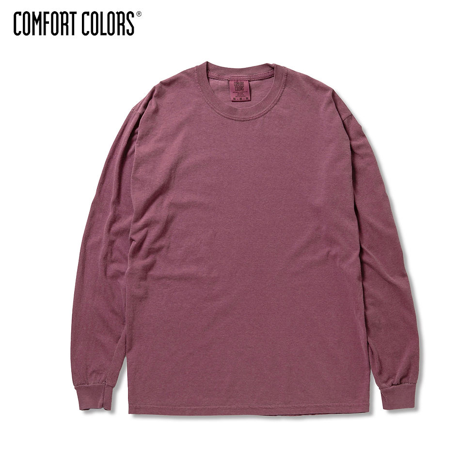 サムネイル： 商品： [ CC6014 ] Comfort Colors (コンフォート カラーズ) 6.1oz ガーメントダイ 長袖 Tシャツ
