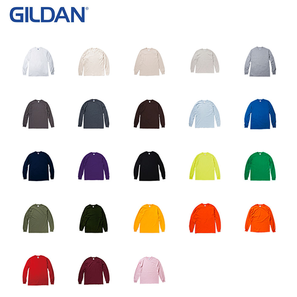 サムネイル： 商品： [ GL2400 ] Gildan (ギルダン) 6.0oz ウルトラコットン ロングスリーブ Tシャツ　全カラー