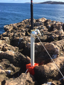 Rock fishing rod holder clearance