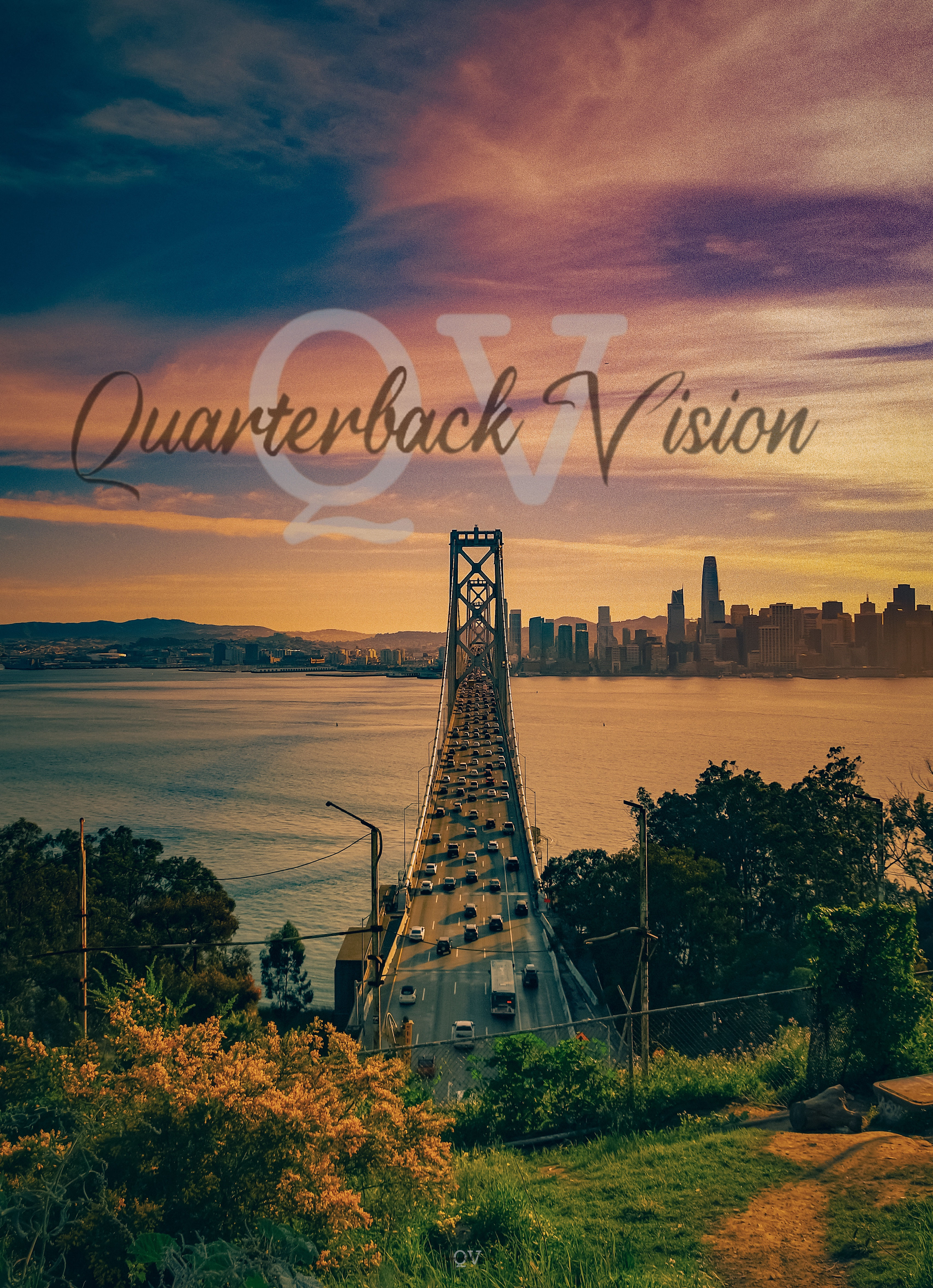 Bay Area Bridge Sunset (11x14 Print Only)