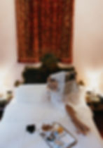 amby relaxes with a newspaper in hotel saturnia venice
