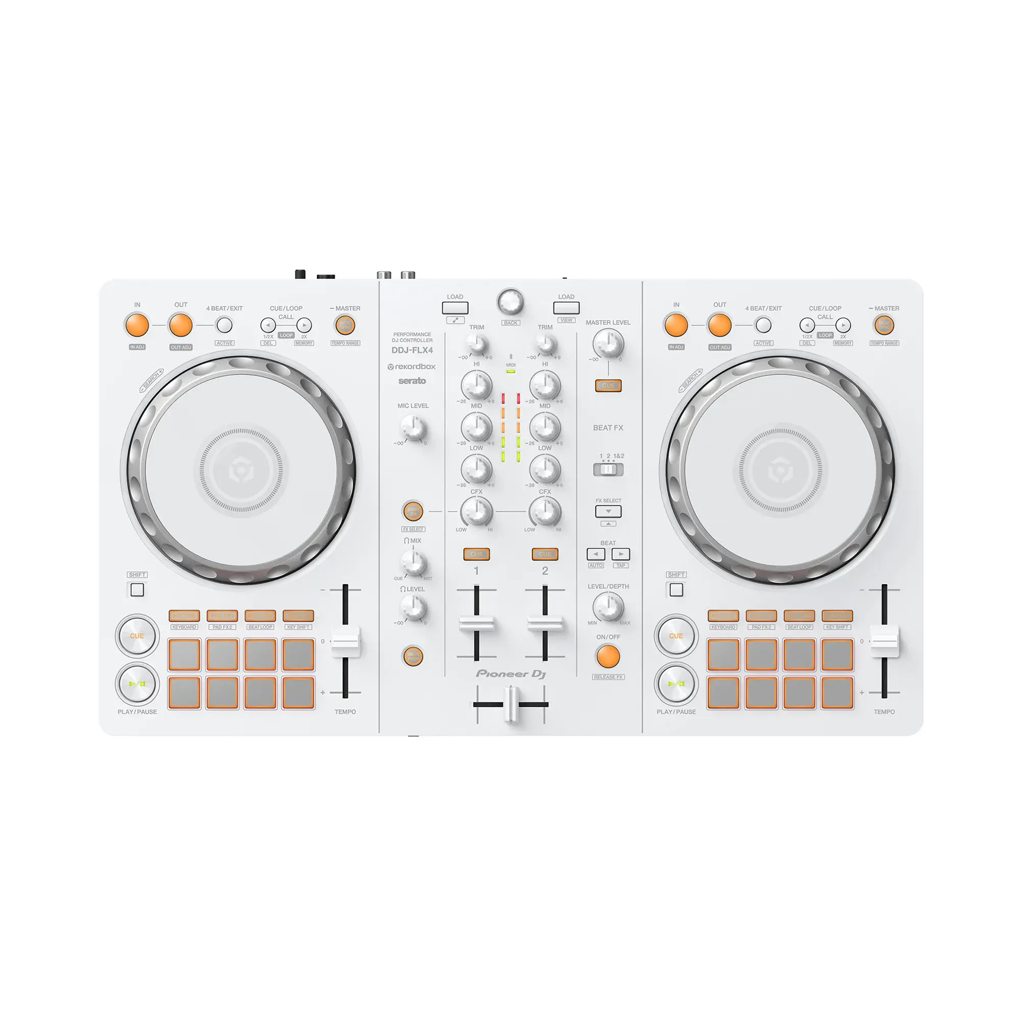 CONTROLADOR DJ ALPHATHETA DDJ-FLX4-W  EDICIÓN BLANCA