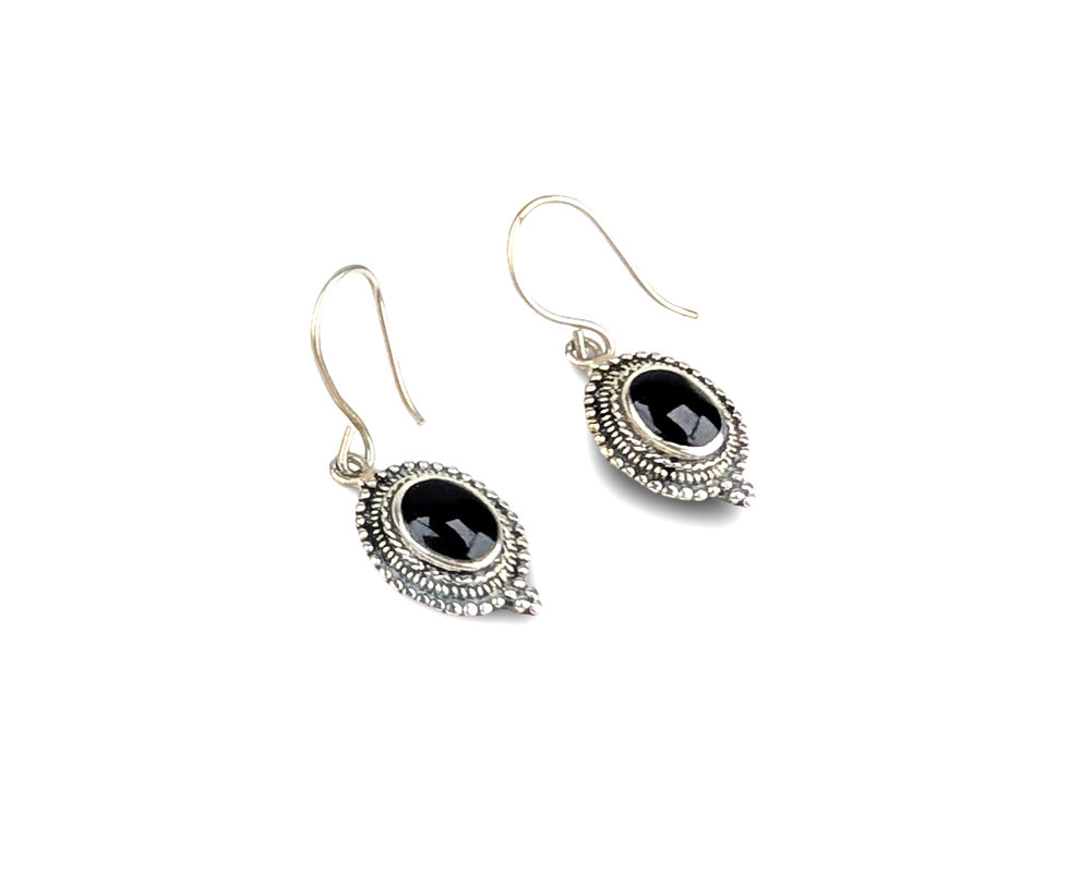 Thumbnail: Sterling Black Earrings