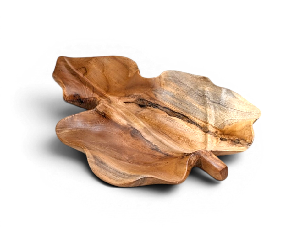 Thumbnail: Handmade Balinese wood centerpiece tray showcasing beautiful natural wood textures