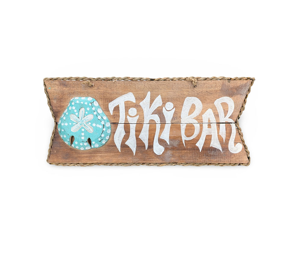 Thumbnail: Tiki Bar Sign, Handcrafted Wood Sign, Handmade Wood Sign, Home Decor Sign
