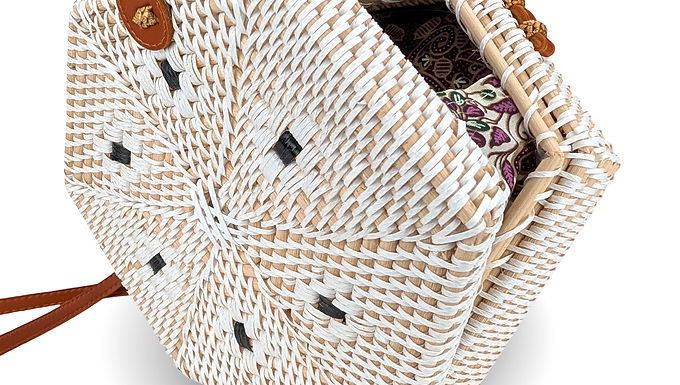 Woven Wicker Bag, Rattan Purse, Chic Purse, Crossbody Summer Bag,