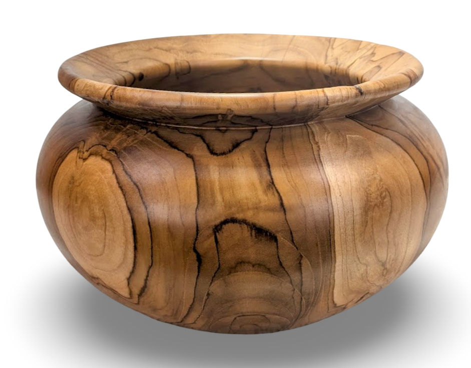 Thumbnail: NATURAL TEAK WOOD BOWL, Teak Wood Bowl, Carved Wood Bowl, Organic Centerpiece,