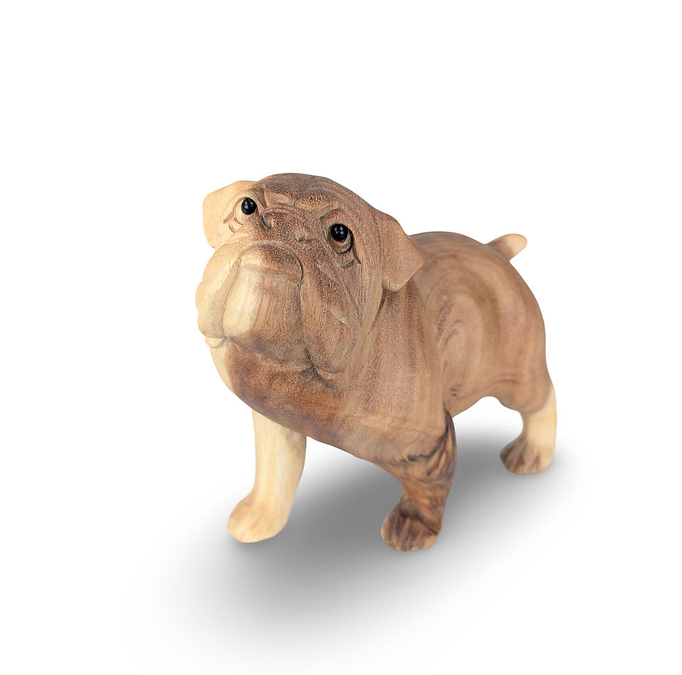 Thumbnail: Handcarved Bulldog Statue